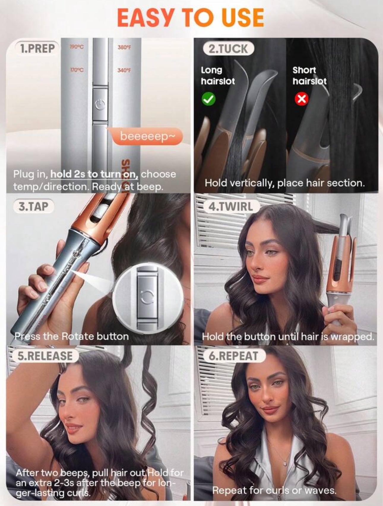 Automatic Hair Curler Wand