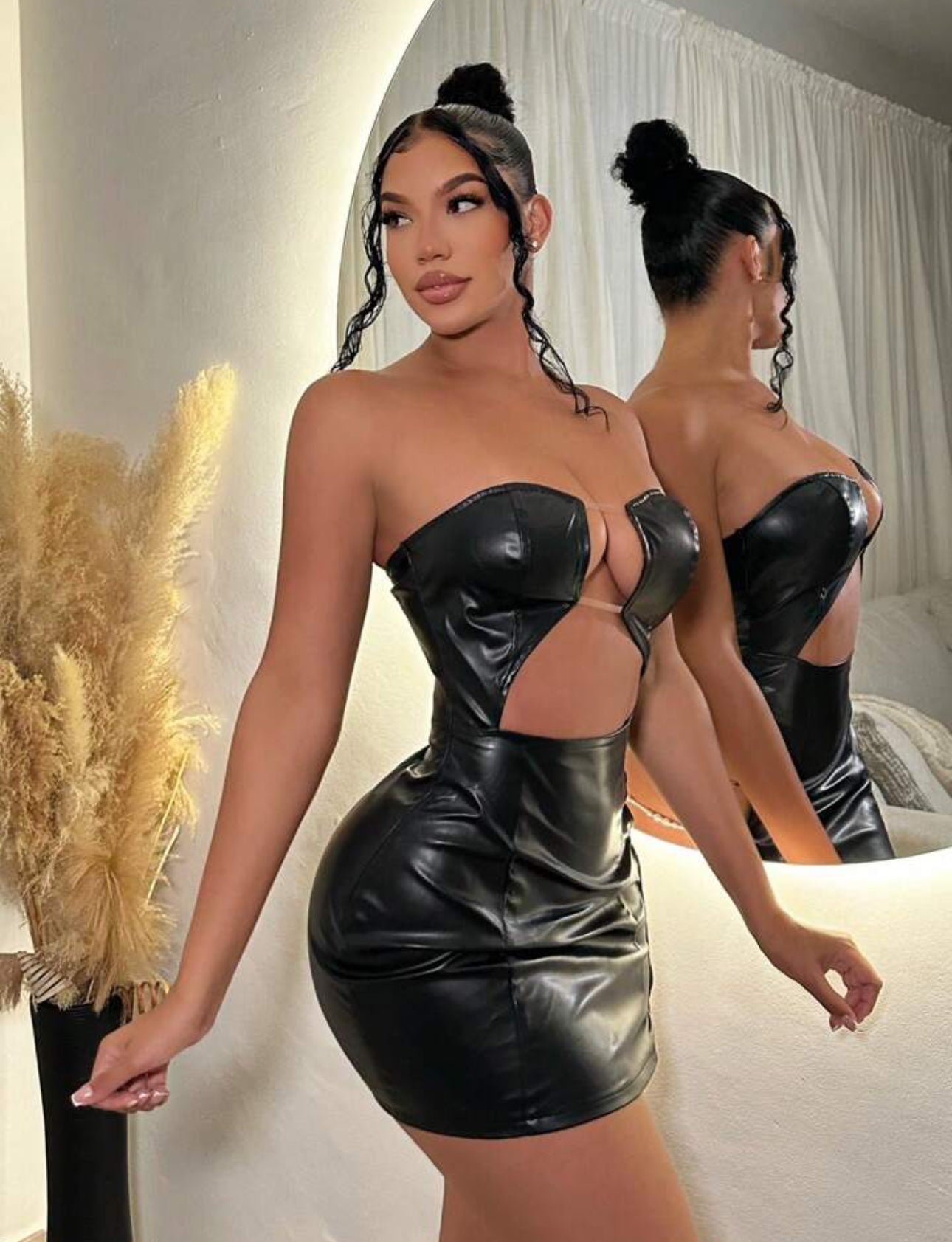 Hollow out bodycon dress