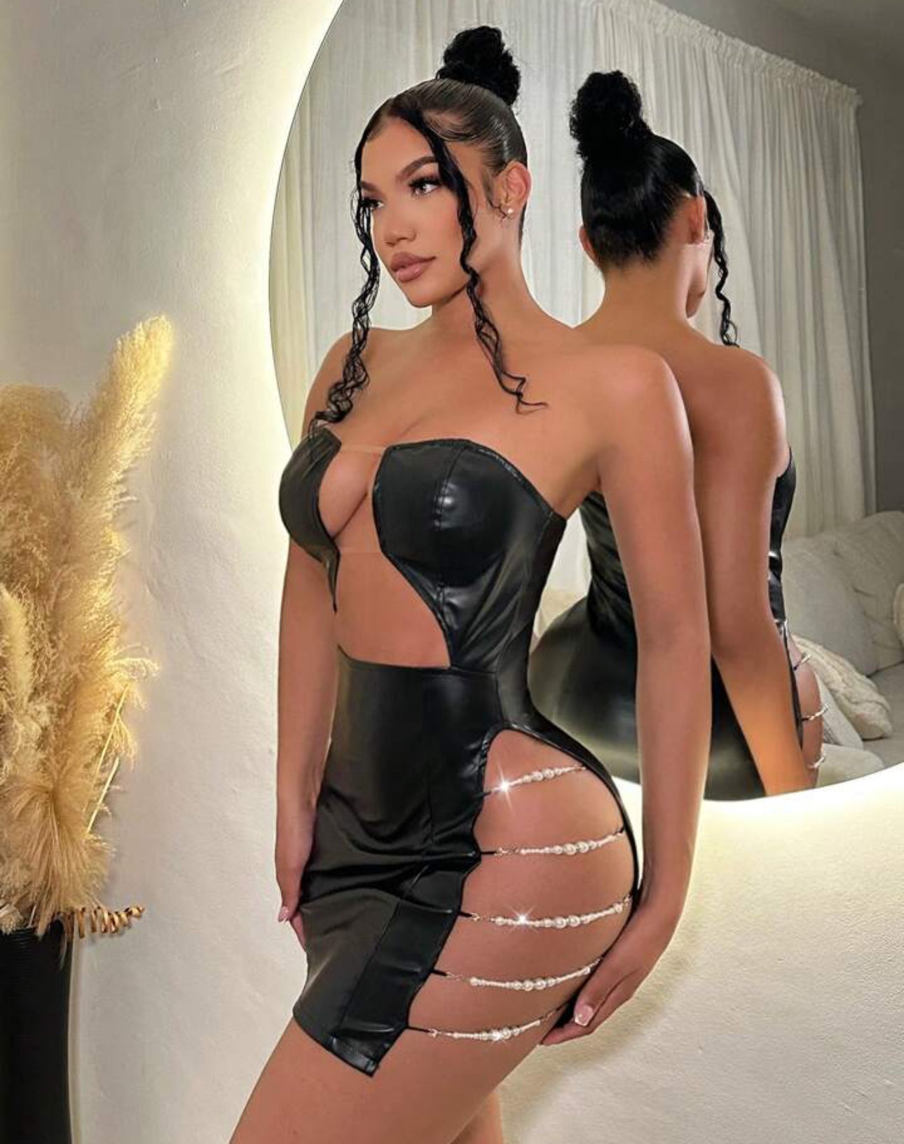 Hollow out bodycon dress