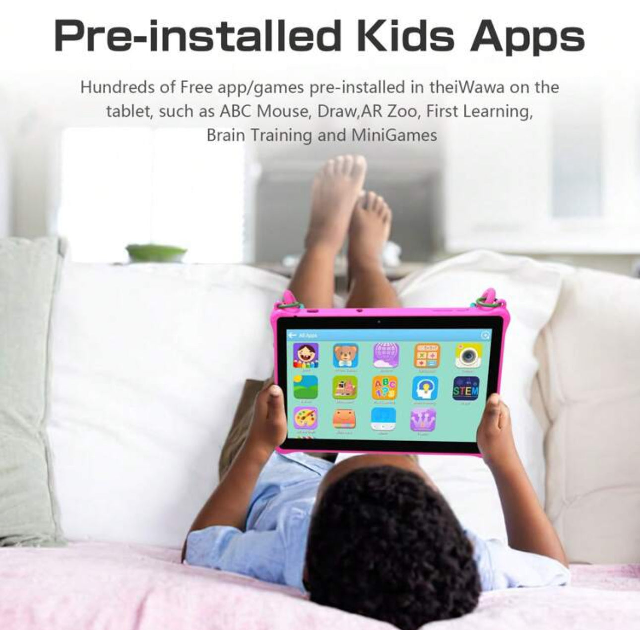 10 inch Kids Tablet (Animal Pink Case)