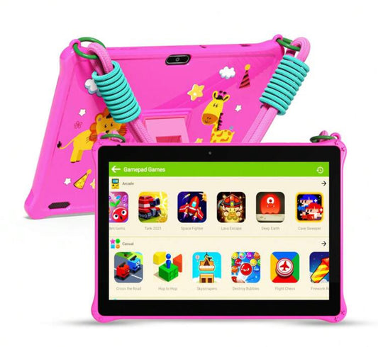 10 inch Kids Tablet (Animal Pink Case)