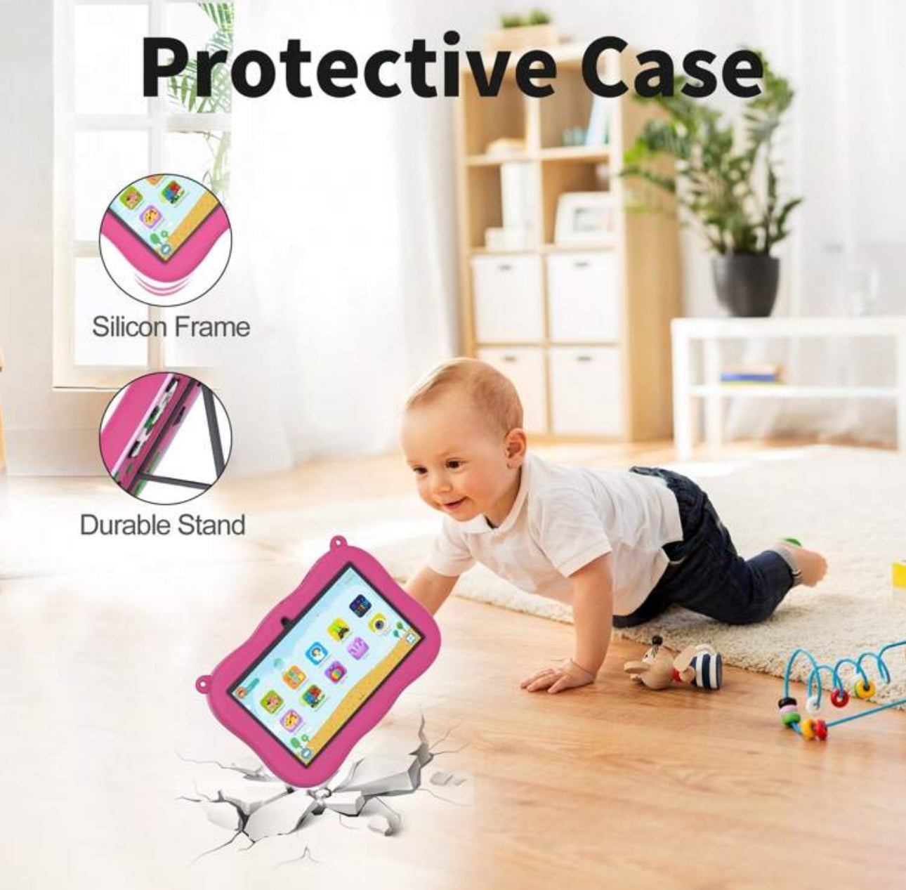 7 inch Kids Tablet (Pink Panda Case)