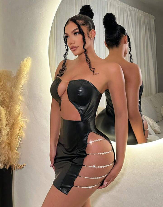 Hollow out bodycon dress